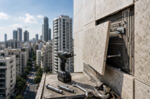 חיזוק אריחים בגובה: שיטות לחיזוק ועיגון חיפויי מבנים